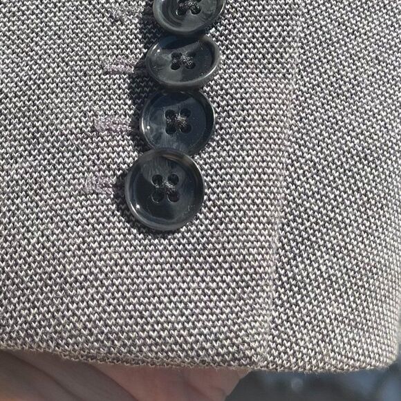 Express: Man's Blazer -Gray/Black  - Picture 9 of 11